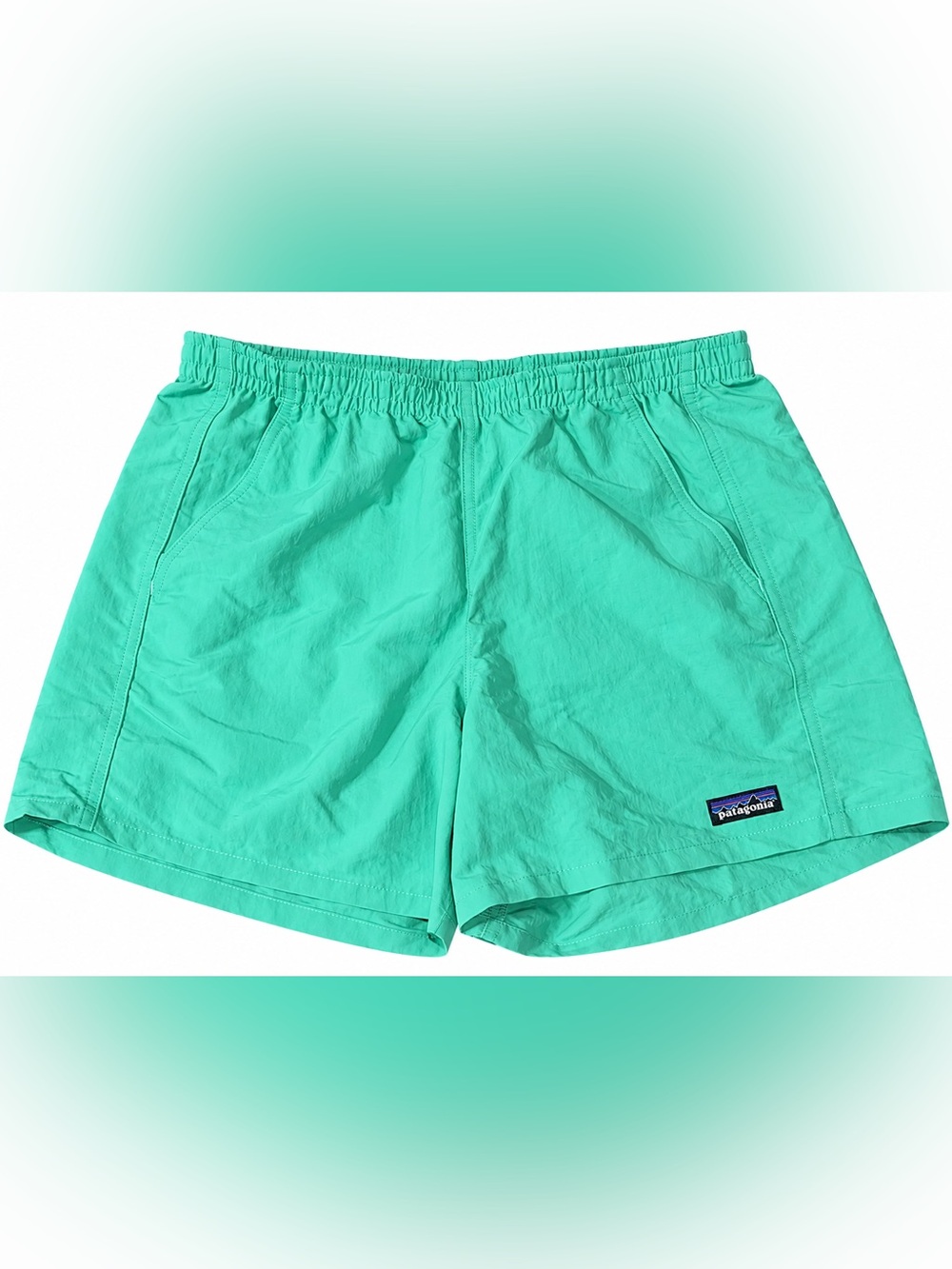 Patagonia Women’s Baggies Shorts Aqua Green Size Medium